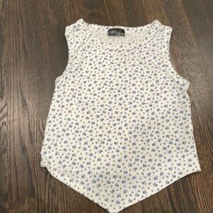 Chic 2 Chic Blue/White Tank Top - Kids Medium